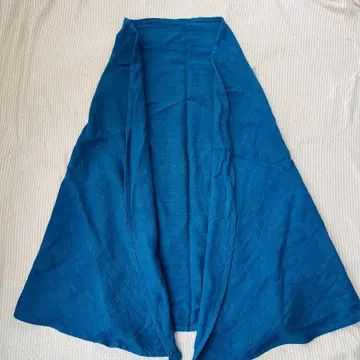 우사토 의류 usaato 큰 잎 스톨 남색 헴프 100%