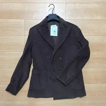 브라운 남성용 브라운 코듀로이 자켓 44 S사이즈 택 포함