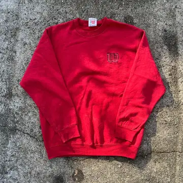 Wilson 90s 빨간색 크루넥 트레이닝복
