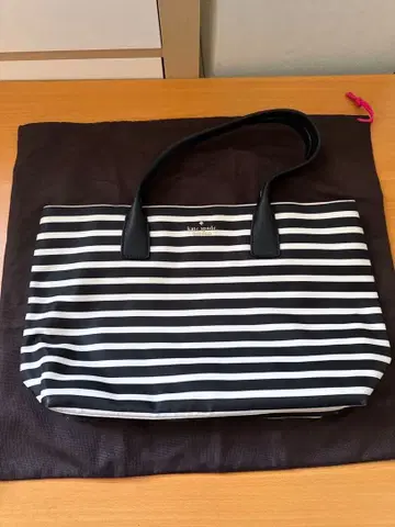 케이트 스페이드 스트라이프 토트백