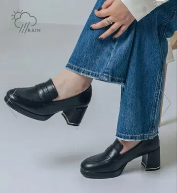 우천 겸용 폭신폭신 스톰 라운드 6.5cm 코인 로퍼 EVOL 24cm