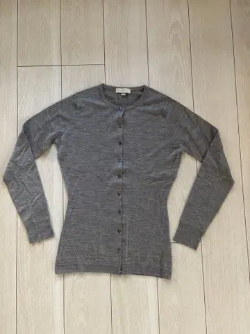 JOHN SMEDLEY 그레이 긴팔 가디건 S