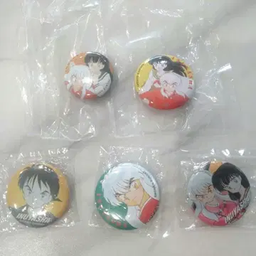 이누야샤 캔 배지 5개 세트