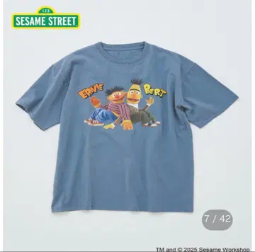 완판템 세서미 스트릿 meets 저널 스탠다드 별주 프린트 T셔츠