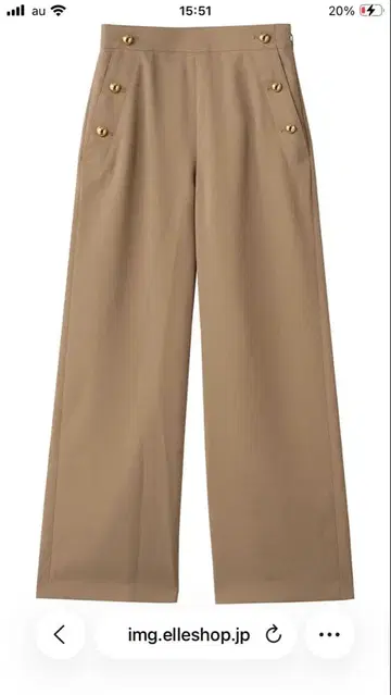 [ 정가 29,700엔 ] 알아바일 홀로우 트윌 마린 팬츠 베이지