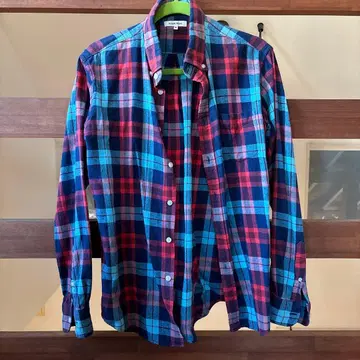 GLOBAL WORK 체크 무늬 긴팔 셔츠 M