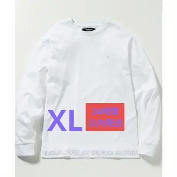 [미개봉 새상품] 1PIU1UGUALE3 RELAX 밑단 자수 롱T XL