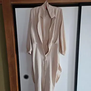 mmgrant 베이지 셔츠 원피스 M