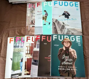 FUDGE 잡지 세트 2019년 3월호부터 12월호까지 10권