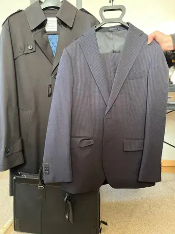 비즈니스 정장 & 트렌치코트 세트 & 가방