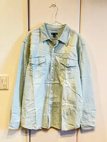 Gap 클래식 핏 셔츠 XL 라이트 블루