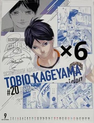 하이큐 달력 카게야마 토비오 포스터 2022