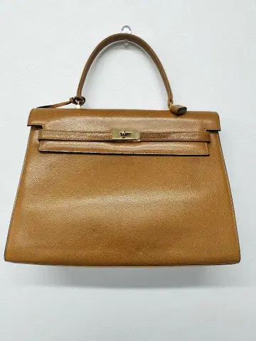 브라운 가죽 2way 백 약 30cm