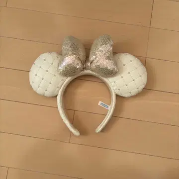 미니 스터드 스팽글 머리띠 화이트