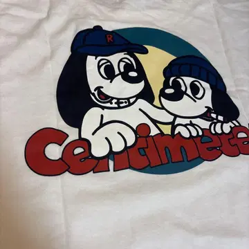 새상품, 미사용! Centimeter 강아지 캐릭터 티셔츠