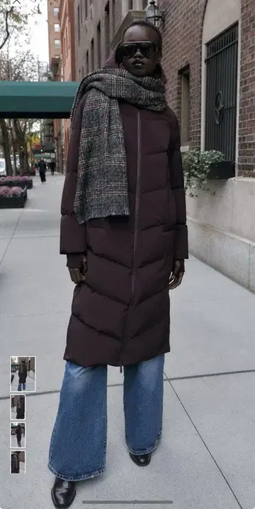 롱 기장 발수 윈드 브레이커 다운 자켓