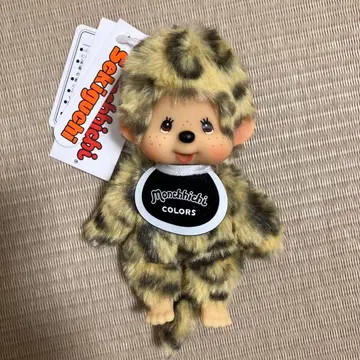 [택 포함 새상품] 몽치치 COLORS 키체인 레오파드 무늬 봉제 인형