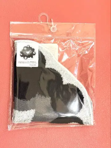 블랙 미야쿠미야쿠 EXPO2025 자카드 미니 타월 다이컷 흑백