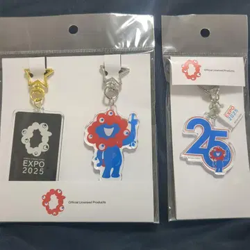 2025 오사카 간사이 엑스포 아크릴 키링 2개 세트 미야쿠미야쿠 2