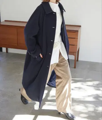 사이즈 36*SLOBE IENA*울 모사 스텐카라 코트