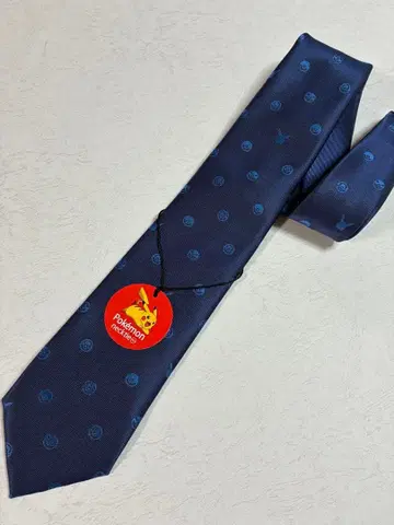 POKEMON 포켓몬 몬스터볼 넥타이 블루