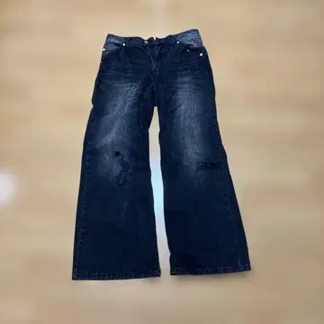 HARE 와이드 레그 데님 M 사이즈 다크 블루