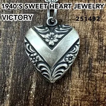 스위트하트 주얼리 Victory 물망초 실버 빈티지 목걸이