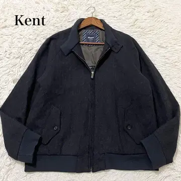 새상품급 켄트 스윙탑 블루종 헤링본 울 네이비 XL