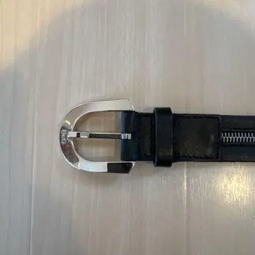 D&G 블랙 가죽 벨트