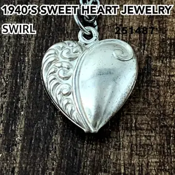 스위트하트 주얼리 SWIRL 소용돌이 실버 빈티지 목걸이