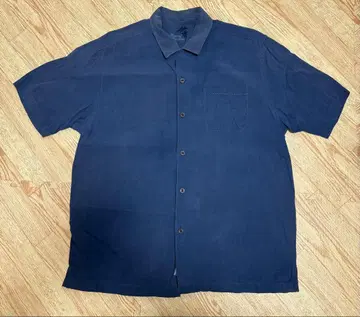 타미 힐피거 네이비 반팔 셔츠