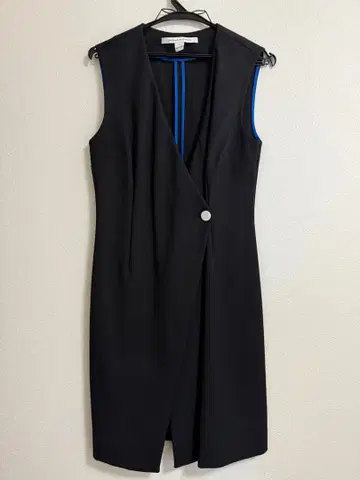 시착만 한 DIANE von FURSTENBERG 블랙 베스트 사이즈 2