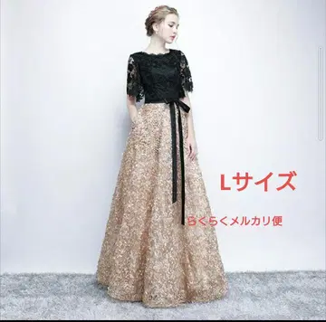 엘레강트한 레이스 컬러 드레스