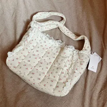 merry jenny 꽃 거즈 퀼트 숄더백