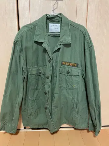 BAYFLOW 밀리터리 자켓 S 올리브 그린