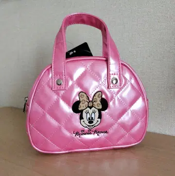 미니 마우스 퀼팅 미니 보스턴 백 핑크 아베일