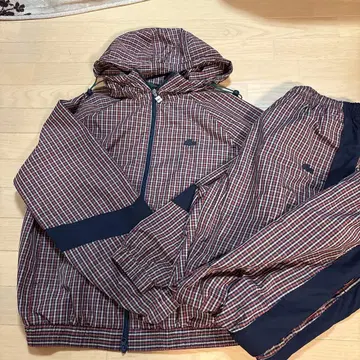 LACOSTE L.IVE 체크 무늬 자켓 US S/M