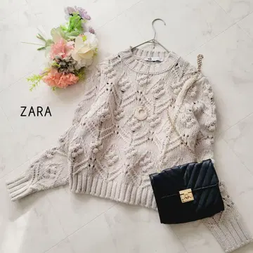 ZARA*라이트 그레이 니트 풀오버 S 사이즈