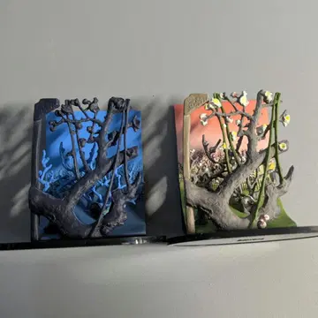 카이요도 입체 조립 그림 우타가와 히로시게 2종 세트