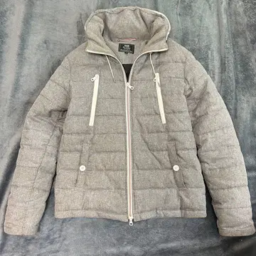 BEAMS HEART 그레이 다운 자켓 L