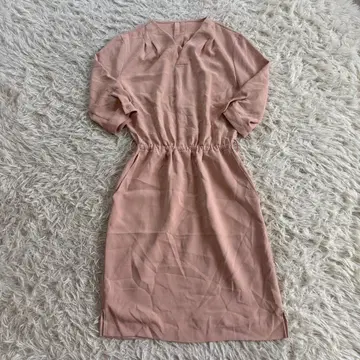 JUSGLITTY V넥 긴팔 원피스