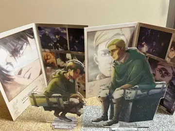 제일복권 진격의 거인 아크릴 스탠드 메모리얼 카드 리바이 엘빈