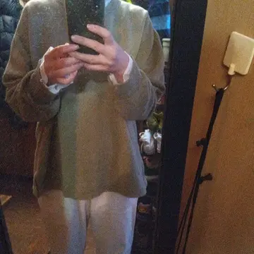 구제 의류 vintage 올리브 그린 맨투맨 밀리터리