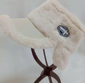 Ladies 골프/FIDRA 아이보리 퍼 바이저/귀마개 포함/깔끔한