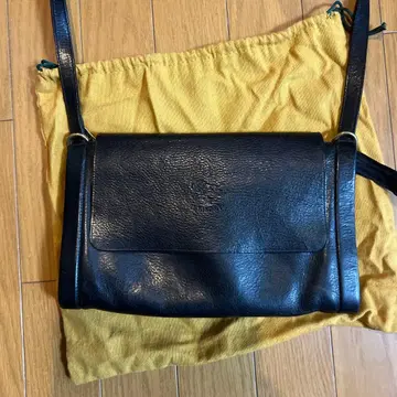 일비종떼 블랙 가죽 숄더백