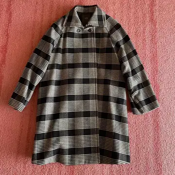 온워드 카시야마 체크 무늬 롱 코트 9 사이즈 롱 코트 체크 무늬 코트