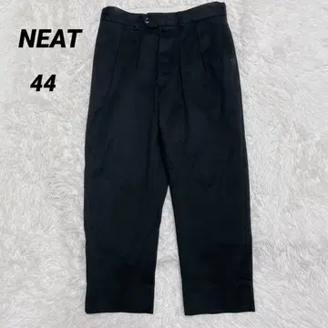 새상품급 NEAT 코튼 슬랙스 44 투 턱 세로 골 코듀로이