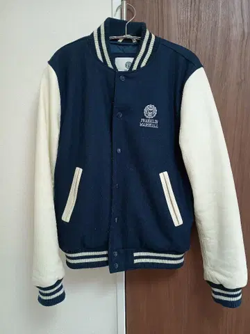 FRANKLIN MARSHALL 바시티 자켓 S 네이비/크림