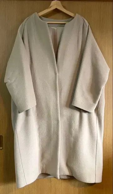 CITYSHOP 핑크 베이지 롱 코트