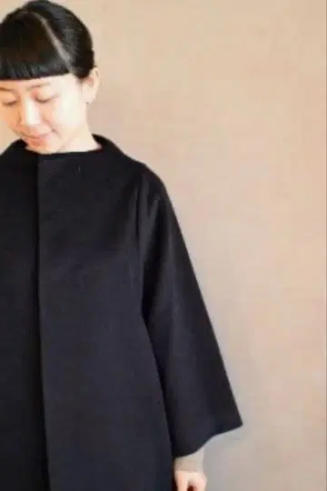 nitca 스테디셀러 네이비 울 코쿤 코트